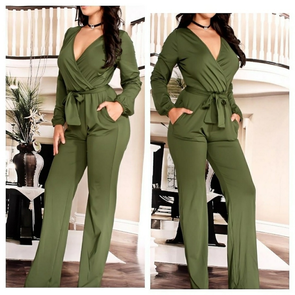 PRICE DROP Jumpsuit with tie belt